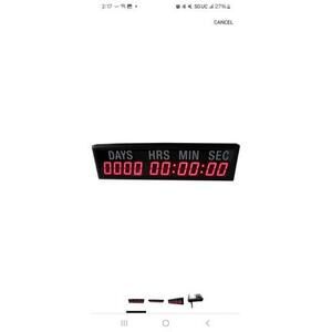 Digital Countdown Timer - Large LED Display